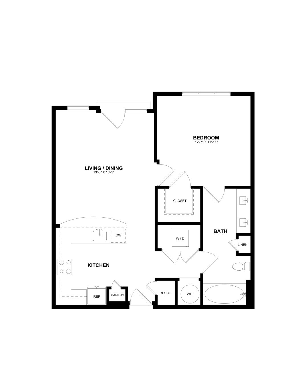 Floor Plan Image of Apartment Apt 136